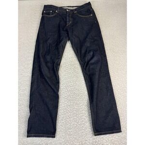 COS Jeans Mens 34x31 Blue Straight Selvedge Denim Dark Wash Pants Casual
